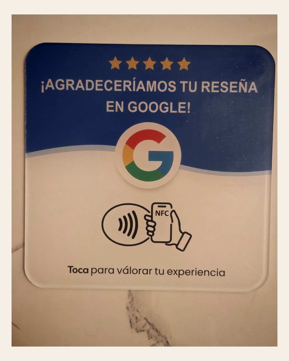 Frente · NFC + QR